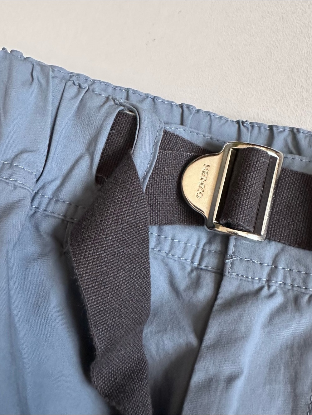 KENZO Blue Cargo Pants Ankle Length Small - Picture 2 of 8